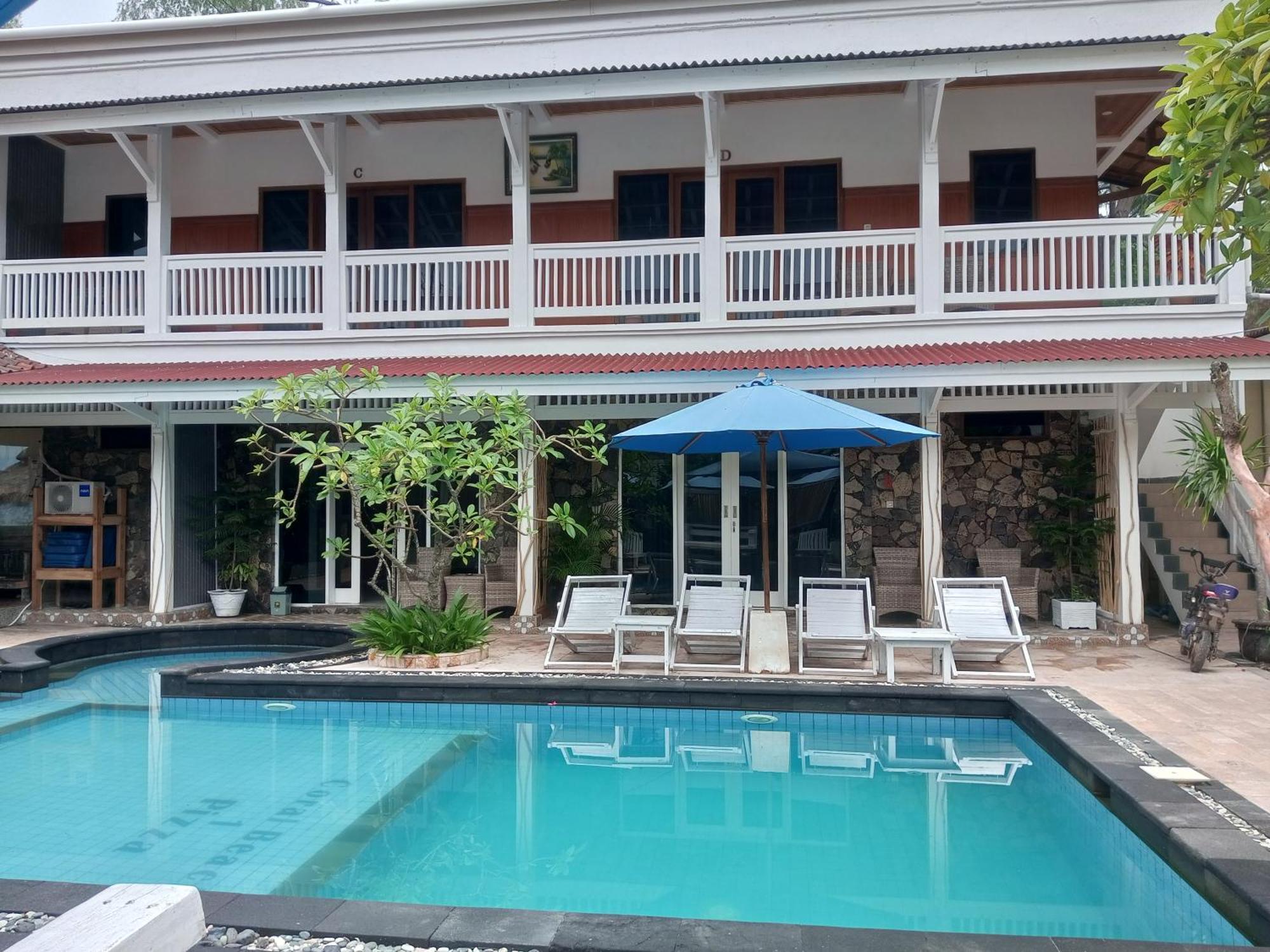 Coral Beach Seaside Quần đảo Gili Ngoại thất bức ảnh